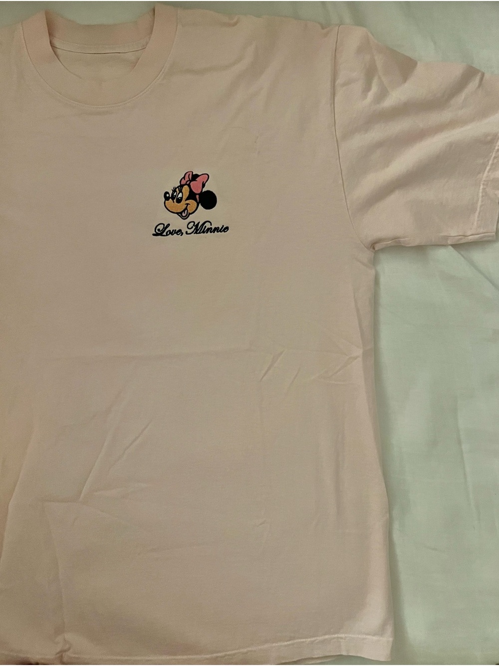Disney x Minnie Embroidery- Oversized fit - Light Pink - Like new